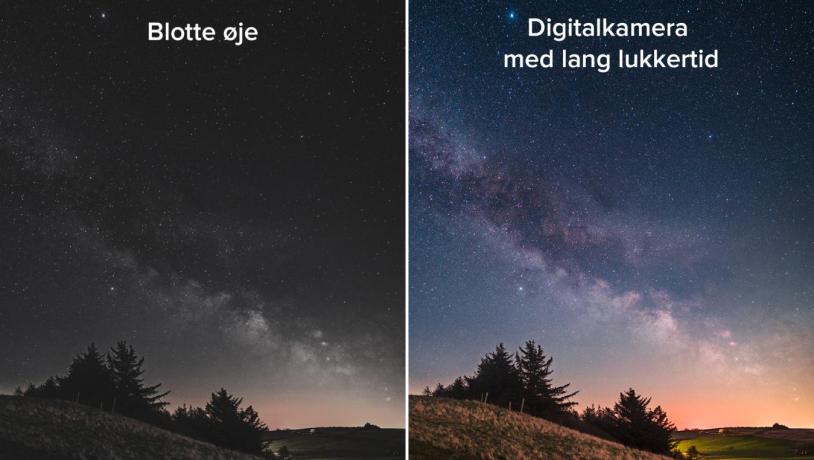 Mælkevejen med blotte øje - dark sky