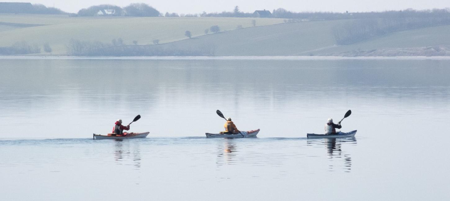 3 kajak på Limfjorden