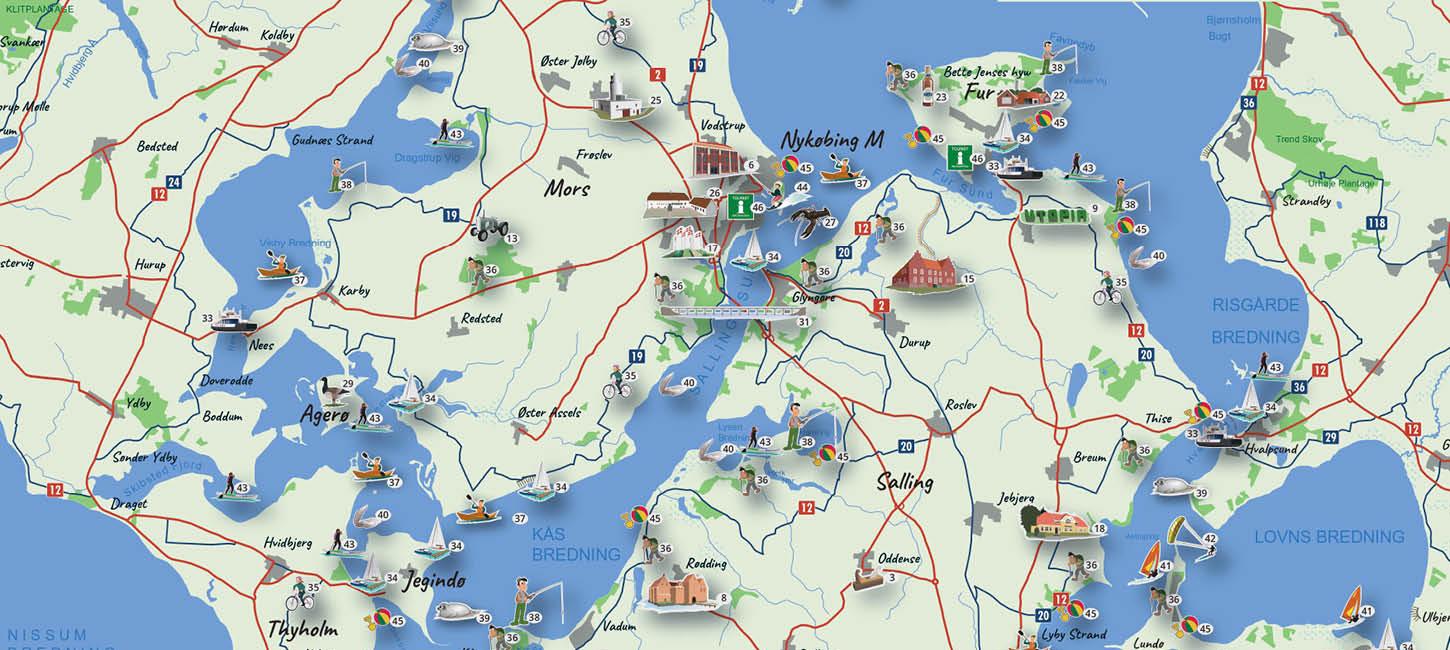 Oplevelseskort over Destination Limfjorden