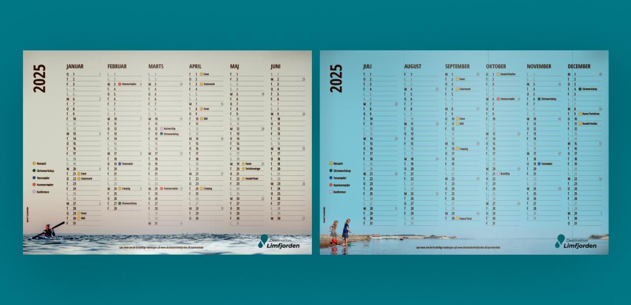 Aktivitetskalender 2025 - Destination Limfjorden