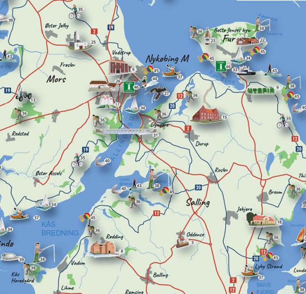 Oplevelseskort over Destination Limfjorden
