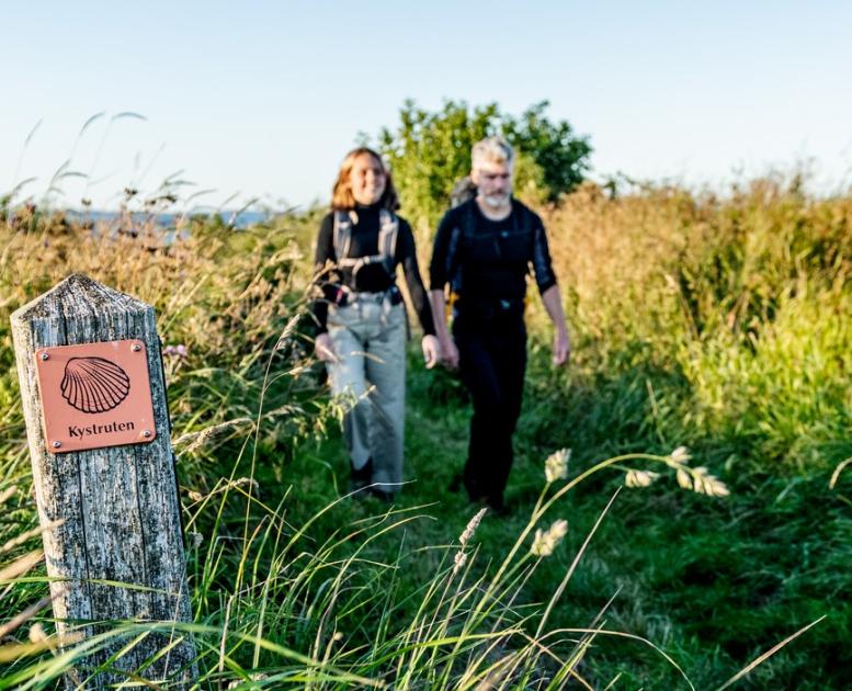 Vandring på Kystruten i den skønne natur på Mors